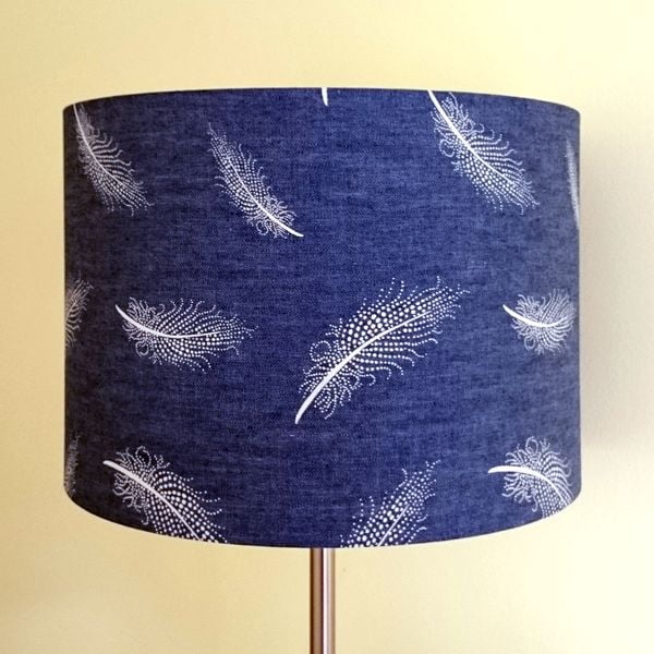 Navy Blue Lamp Shade For Ceiling Light, Navy Blue Table Lamp Shades Uk