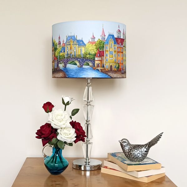 Multi Coloured Lampshade Ceiling, Funky Table Lamp Shades